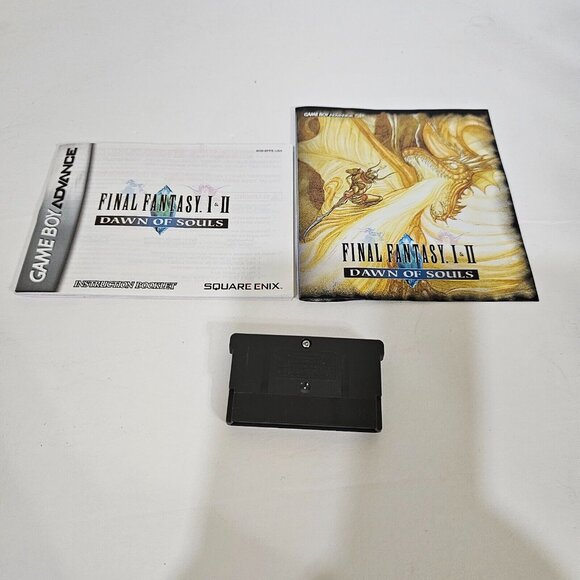 Final Fantasy I & II: Dawn of Souls w/ Manual (GBA, 2004) Authentic - Picture 2 of 3